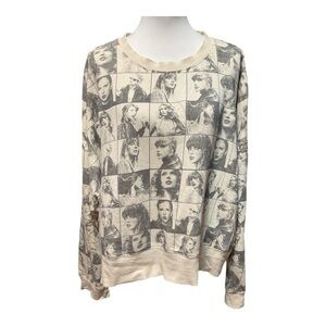 Taylor Swift The Eras Tour‎ Cropped Oversized Sweatshirt Size 2X